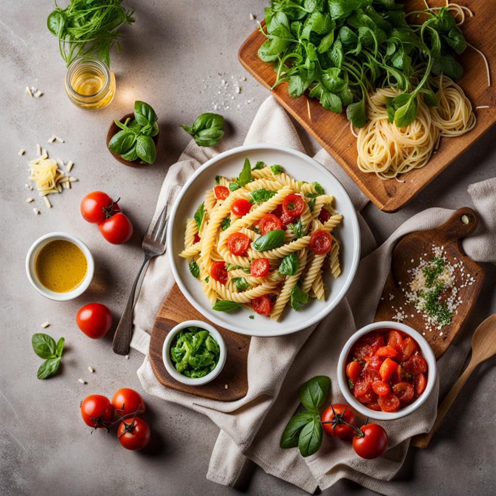 Pasta and Salad: A Fresh Food Pairing