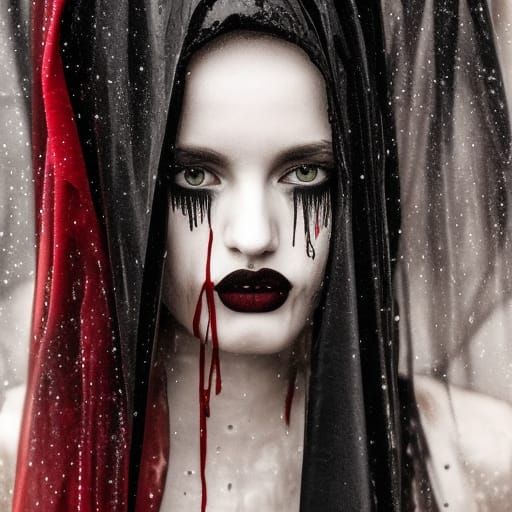 Dark Lilith Portrait in Rembrandt Style