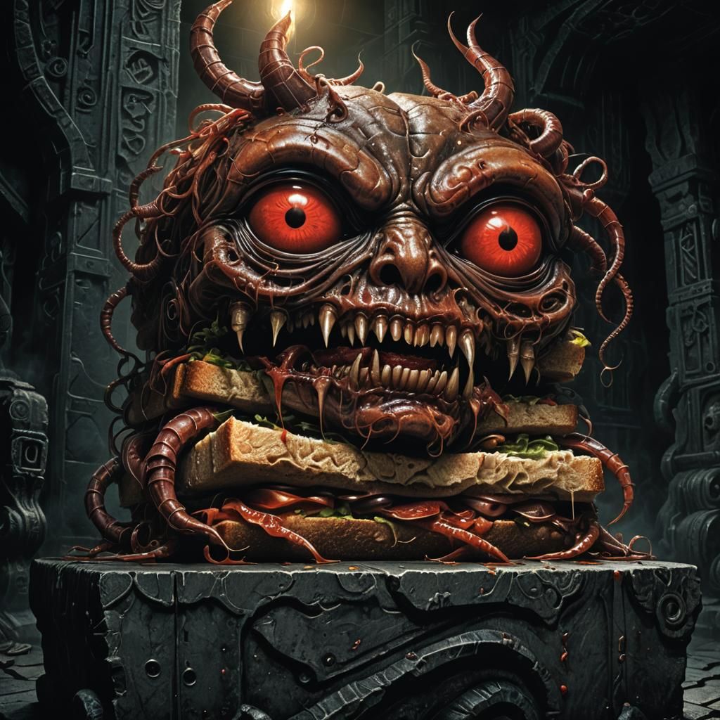 Evil Sandwich in Dark Fantasy Chamber