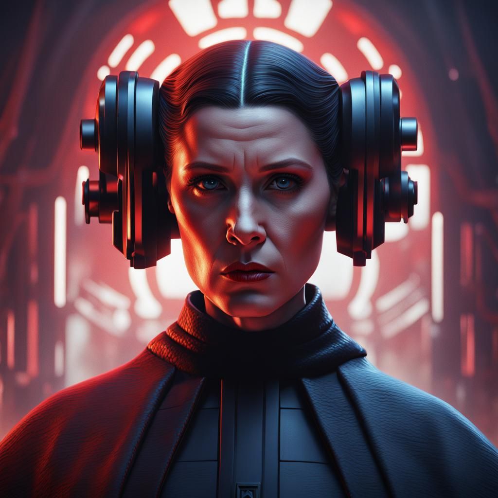 Sith Princess Leia Organa in Detailed Matte Painting