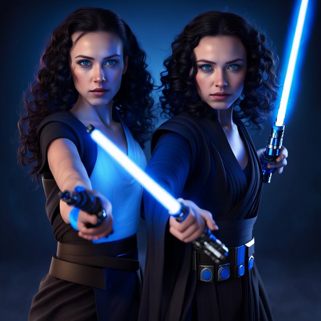 Jedi Master Teaches Apprentice: Fantasy Concept Art