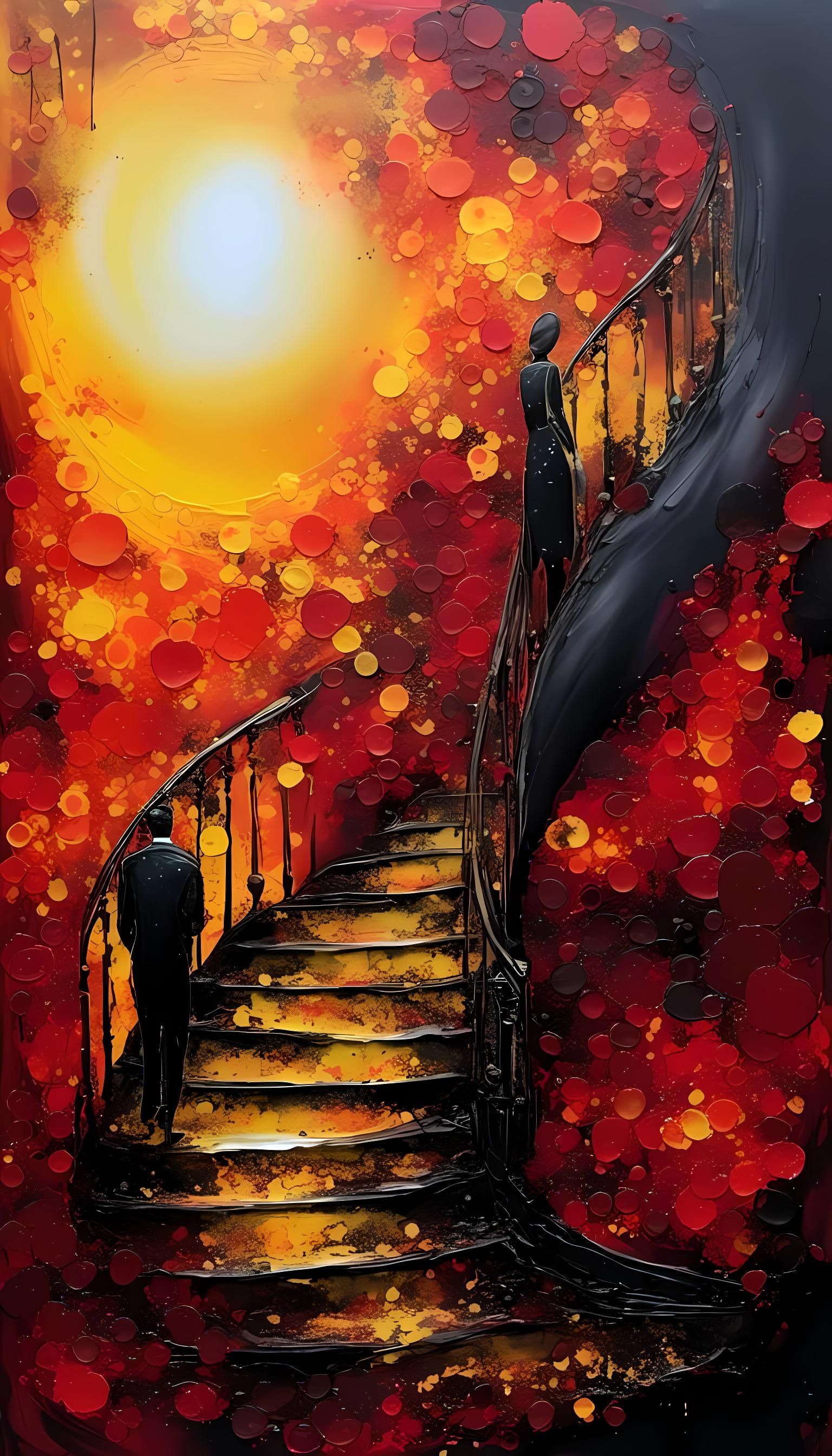 Stairway to Heaven: Neo-Impressionist Shadow Painting