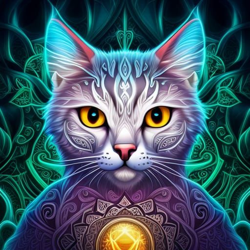 Ethereal Celtic Cat Goddess
