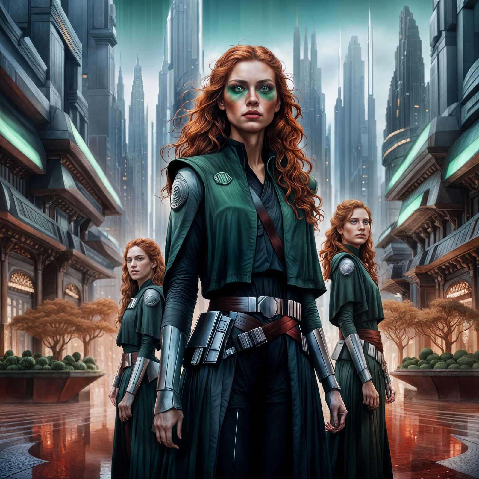 Triplets on Alderaan in Star Wars Concept Art