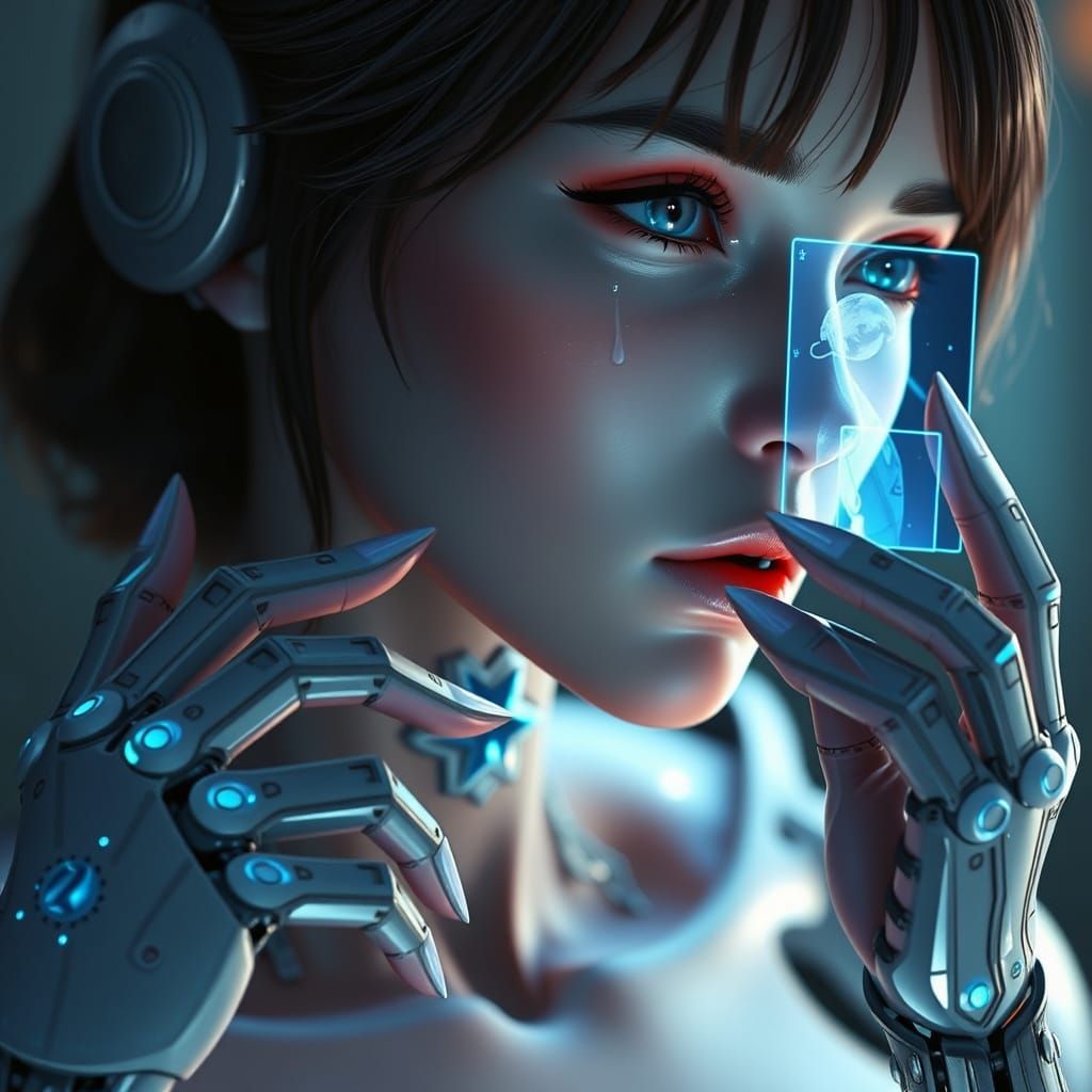 Cyborg Maiden in a Glimpse of Lost Innocence