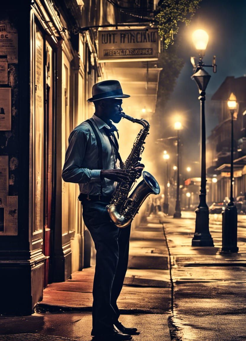 Sax Player in New Orleans