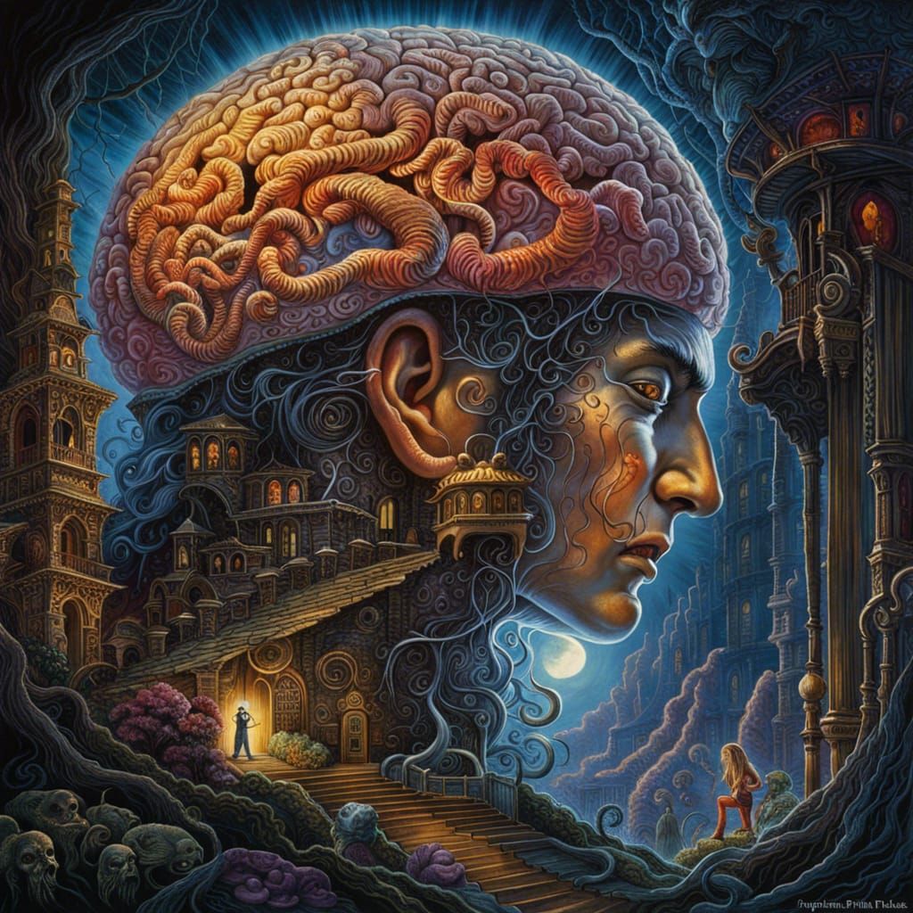 Horrific Brain Damage: Grotesque Dark Fantasy Art