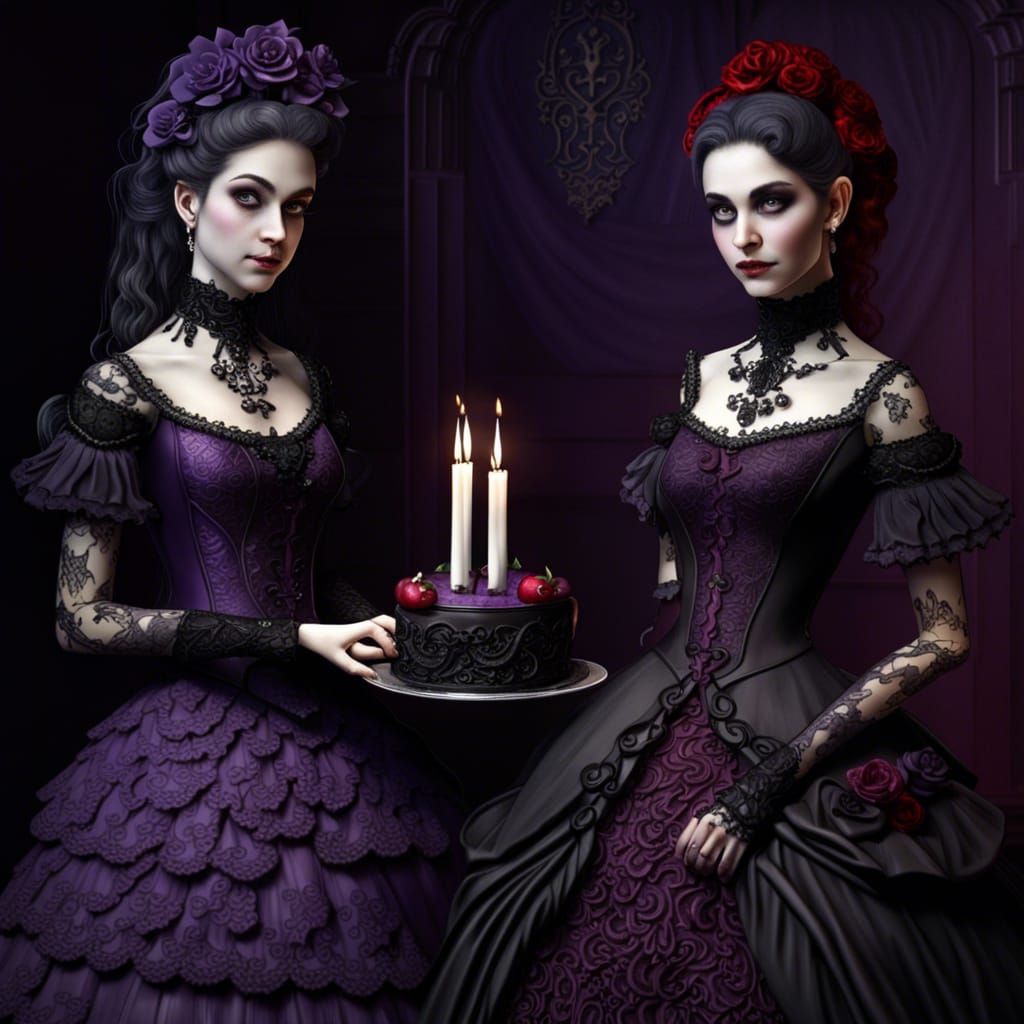 Gothic lesbian wedding