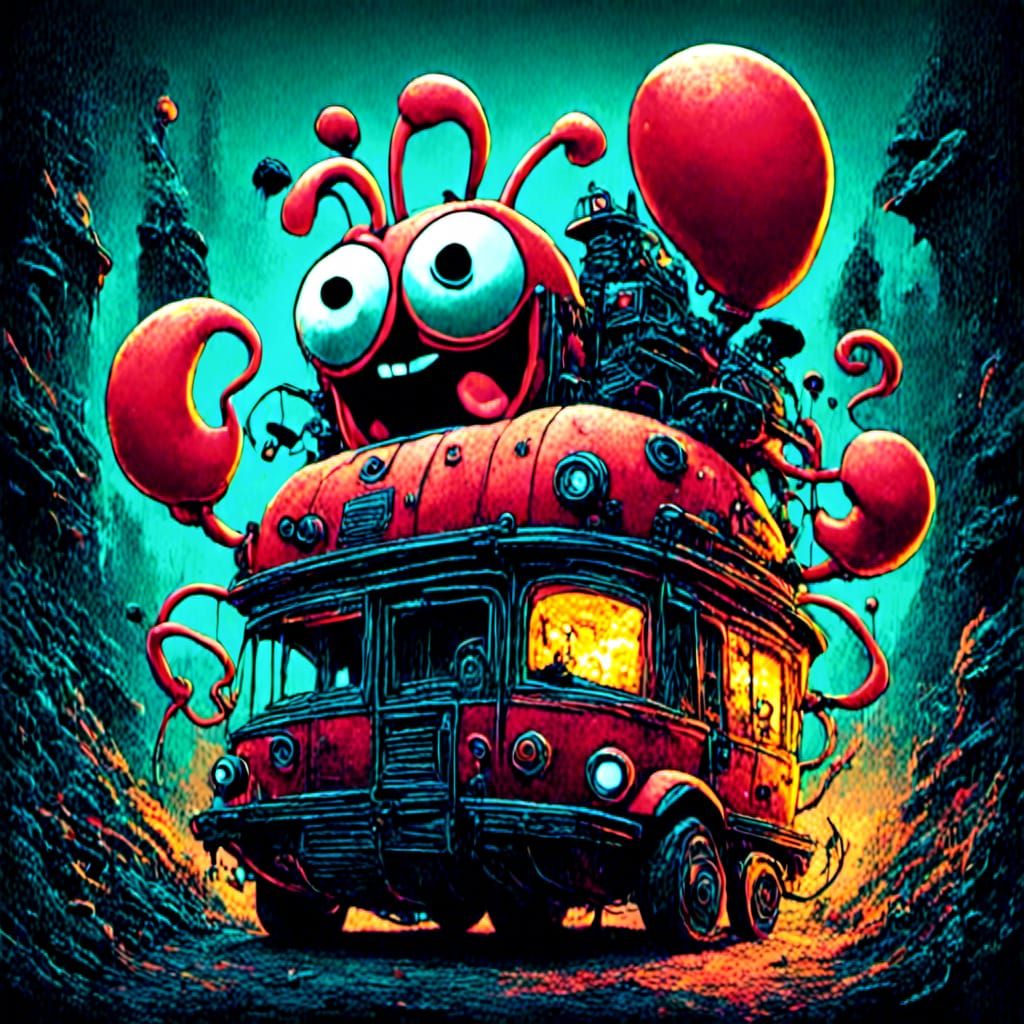 Mr. Krabs' War Bunker: 3D Anime Animation