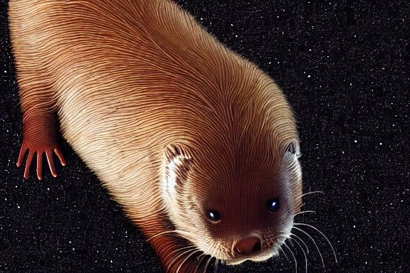 Demi-Human River Otter in the Void
