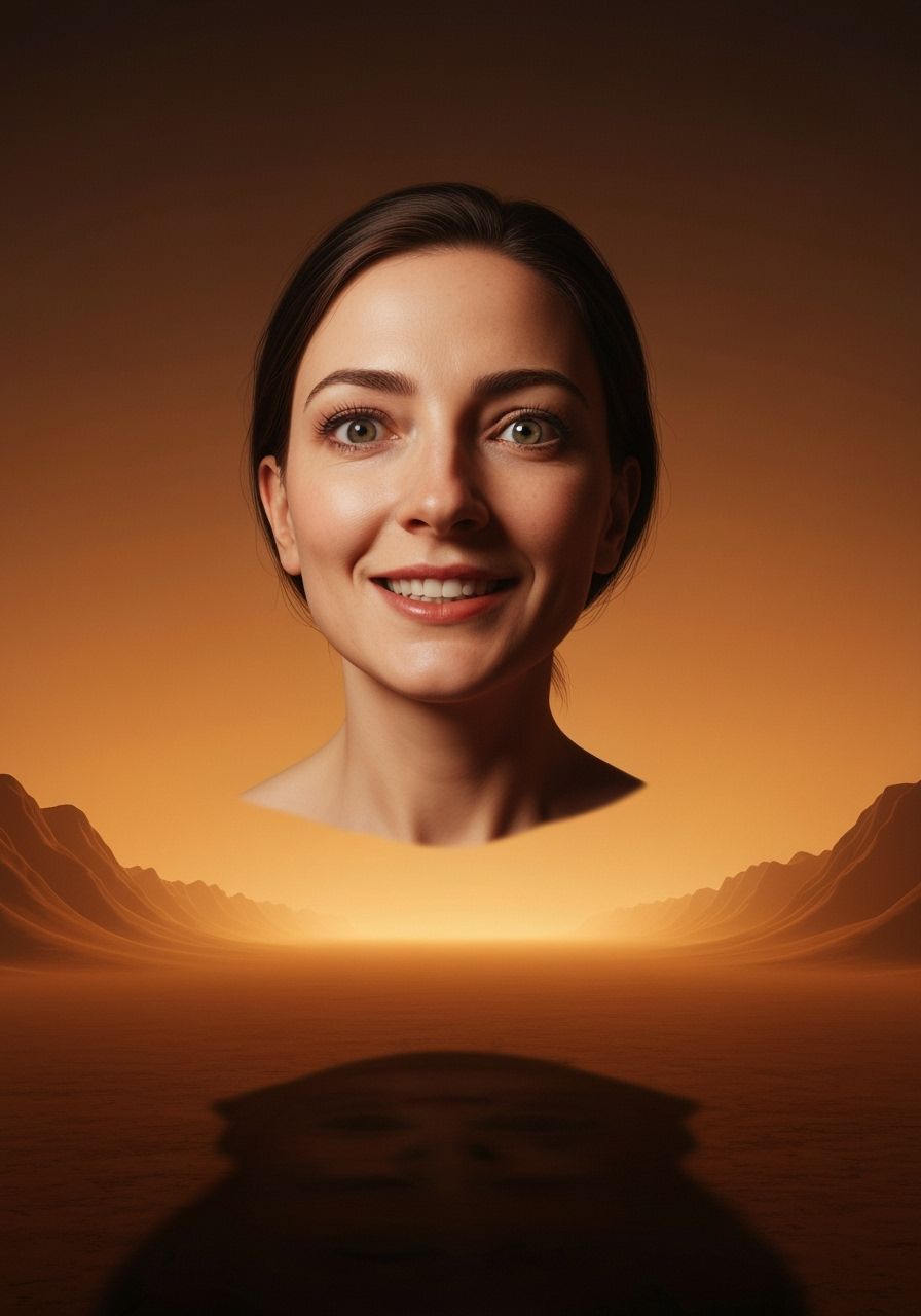 Surreal Portrait of a Woman in a Dreamscape