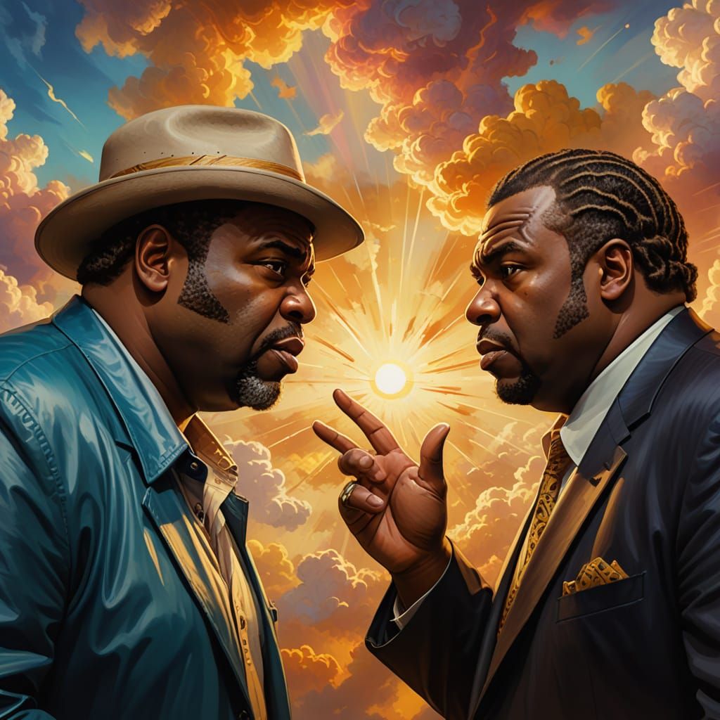 Patrice O'Neal and Christopher Hitchens Debate in Heaven