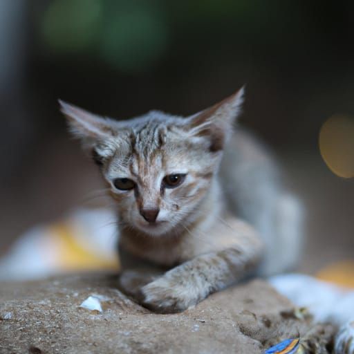 Tiny Cat in Professional Photography Style