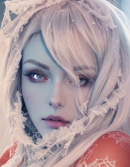 Sleeping Demoness in Winter, Dreamlike Photography