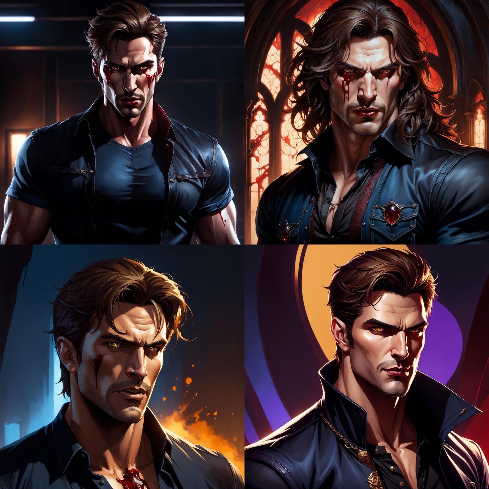Handsome Vampire Concept Art in Unreal Engine 5