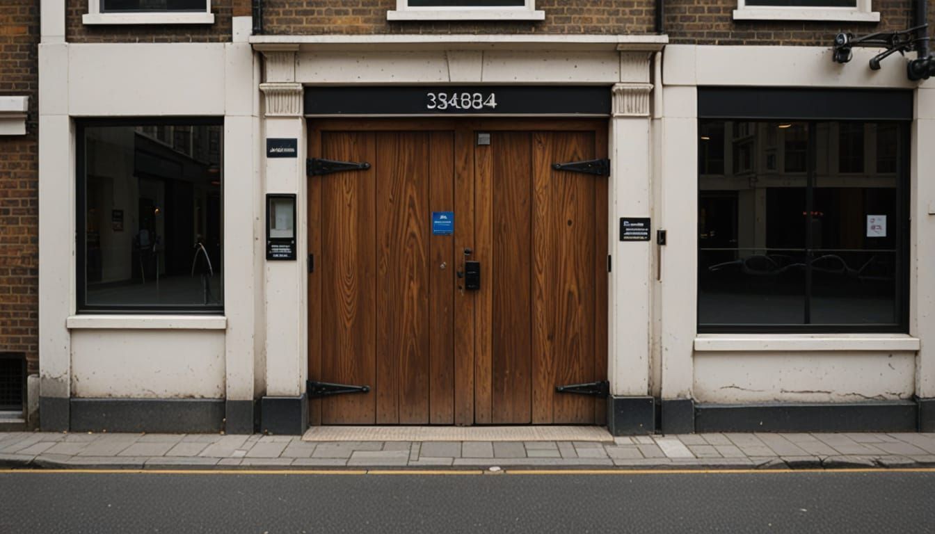 Surreal Doorway to Underground World on London Street