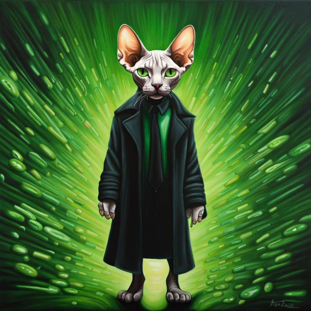 Matrix Sphynx Cat