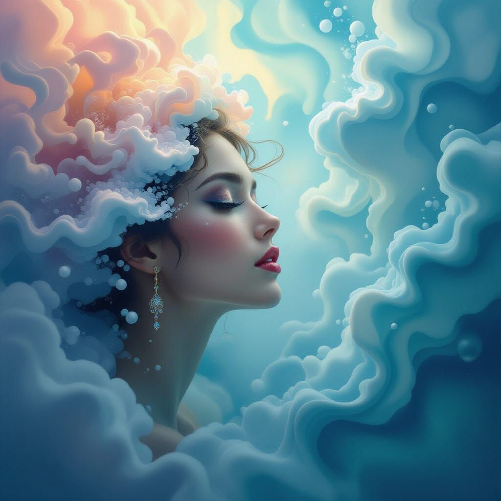 Dreamlike Vapour Plumes in Jewel Tones