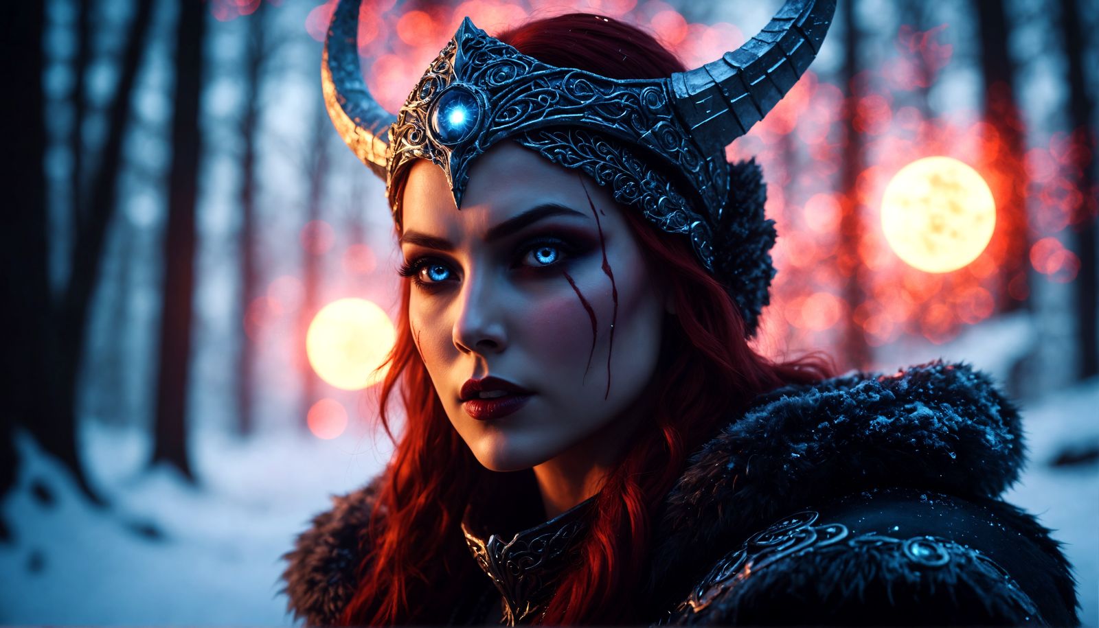 Skadi: Winter Goddess Blood Vampire Concept Art