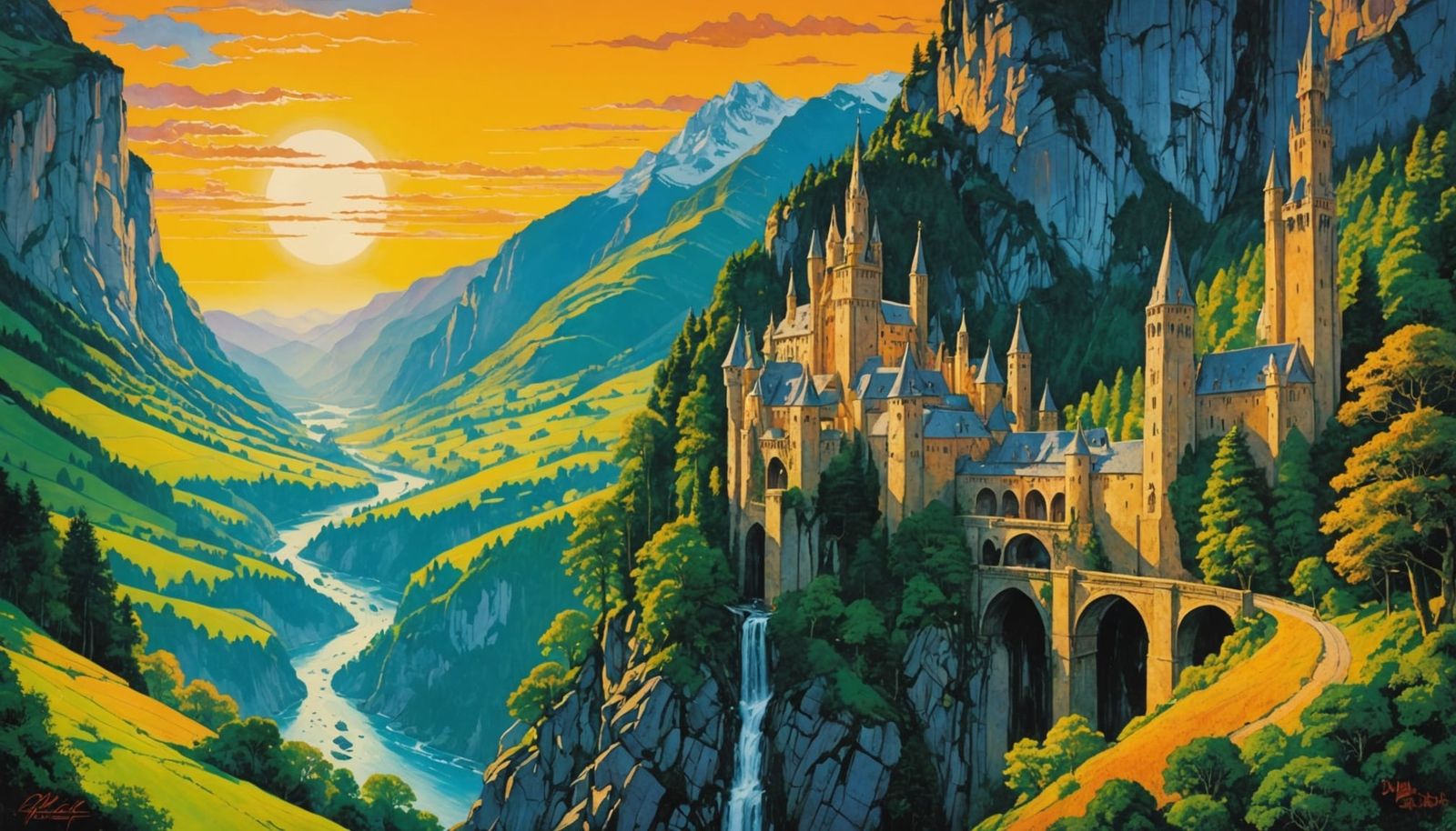 Rivendell in Art Nouveau Style