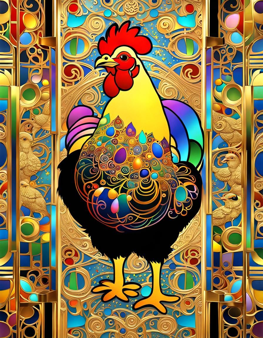 Luxurious Gold Castle Amidst Vibrant Rainbow Hues