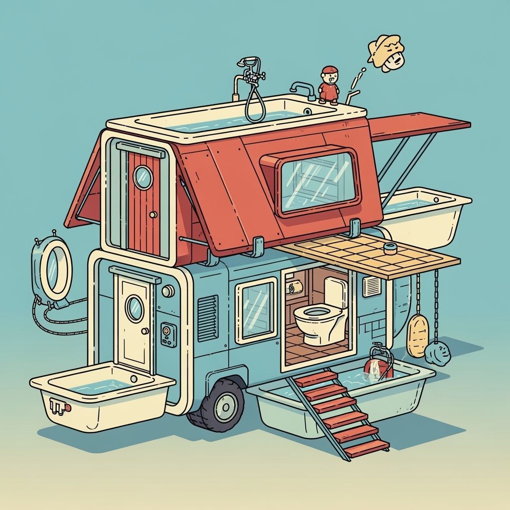 Retro-Futuristic Bathtub House Flash Game Art