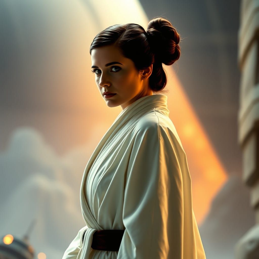 Princess Leia in Cinematic Star Wars Style