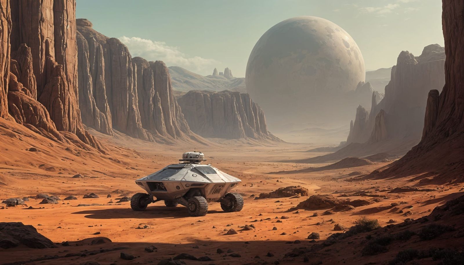 Red Planet Colony in Stunning Detail