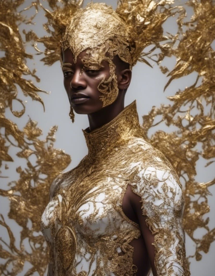 Detailed Character Study in Hyperrealistic Style