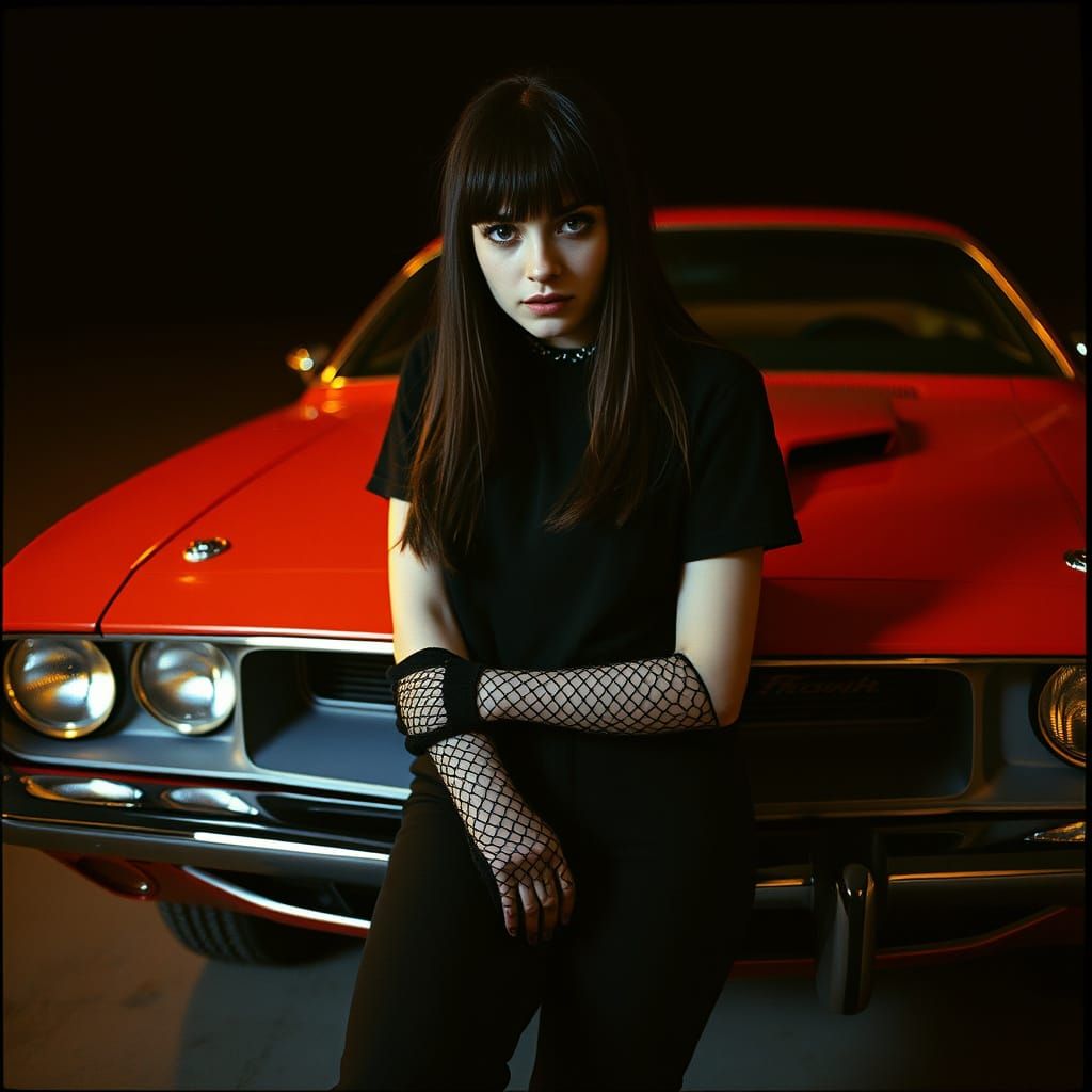 Emo Goth Girl with Barracuda, Film Still