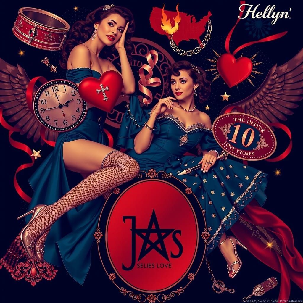 Pin-Up Women Celebrate Vintage Glamour and Self-Love