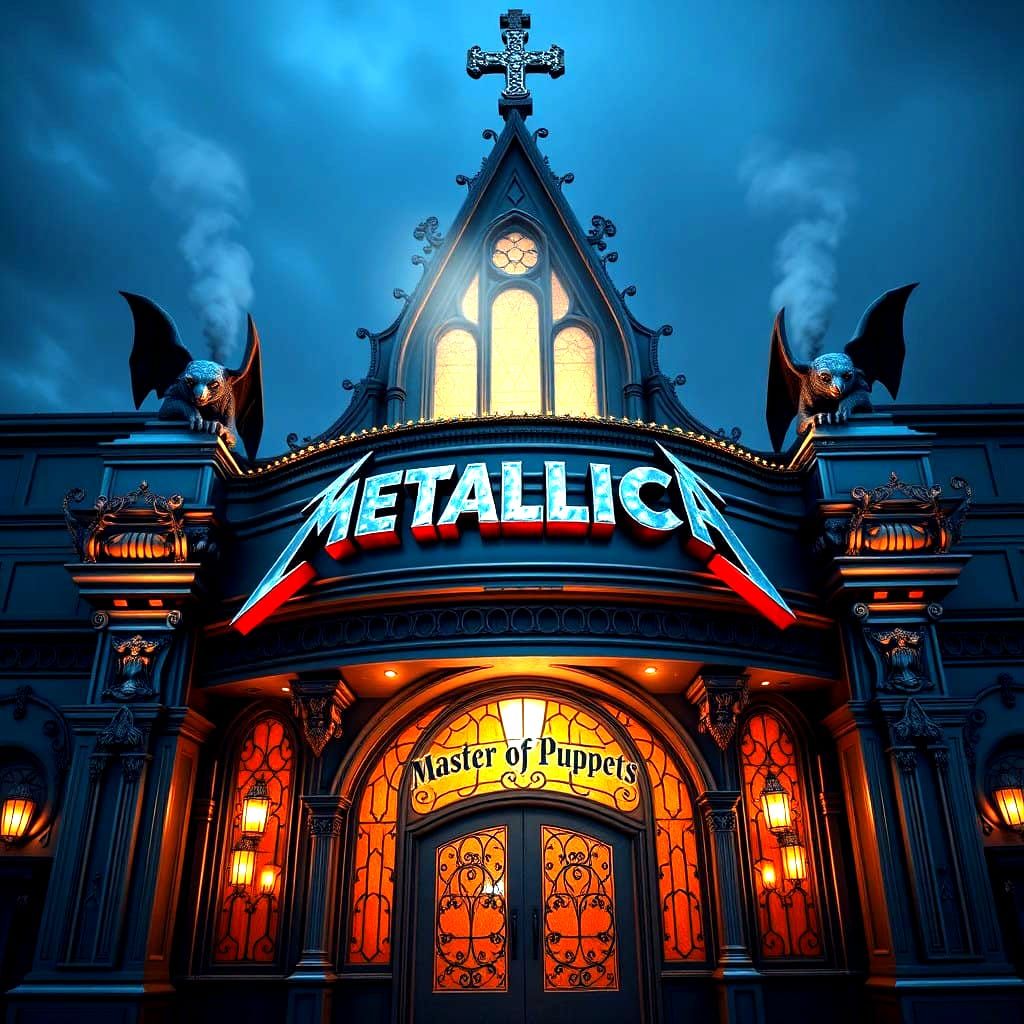 A Metallica themed Wedding Chapel in Las Vegas. Master of Pulpits, master of my heart.