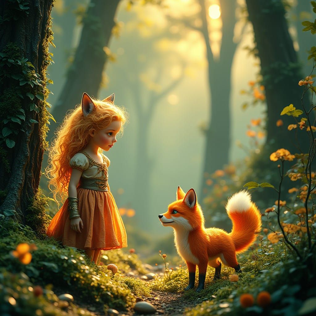 A Little Fox Named Tipper in a Whimsical Forest