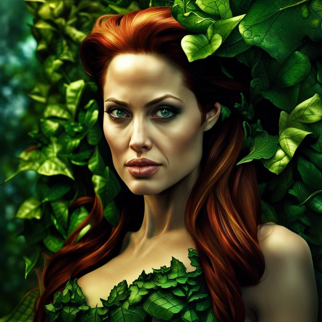 Hyperrealistic Poison Ivy with Intricate Details