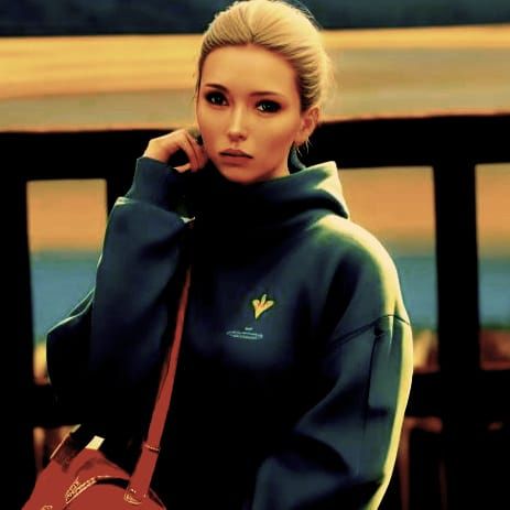 Eerie Sunset in a Misty Forest