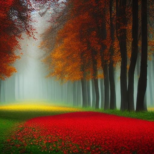 Tulip Forest Floor in Vivid Colors