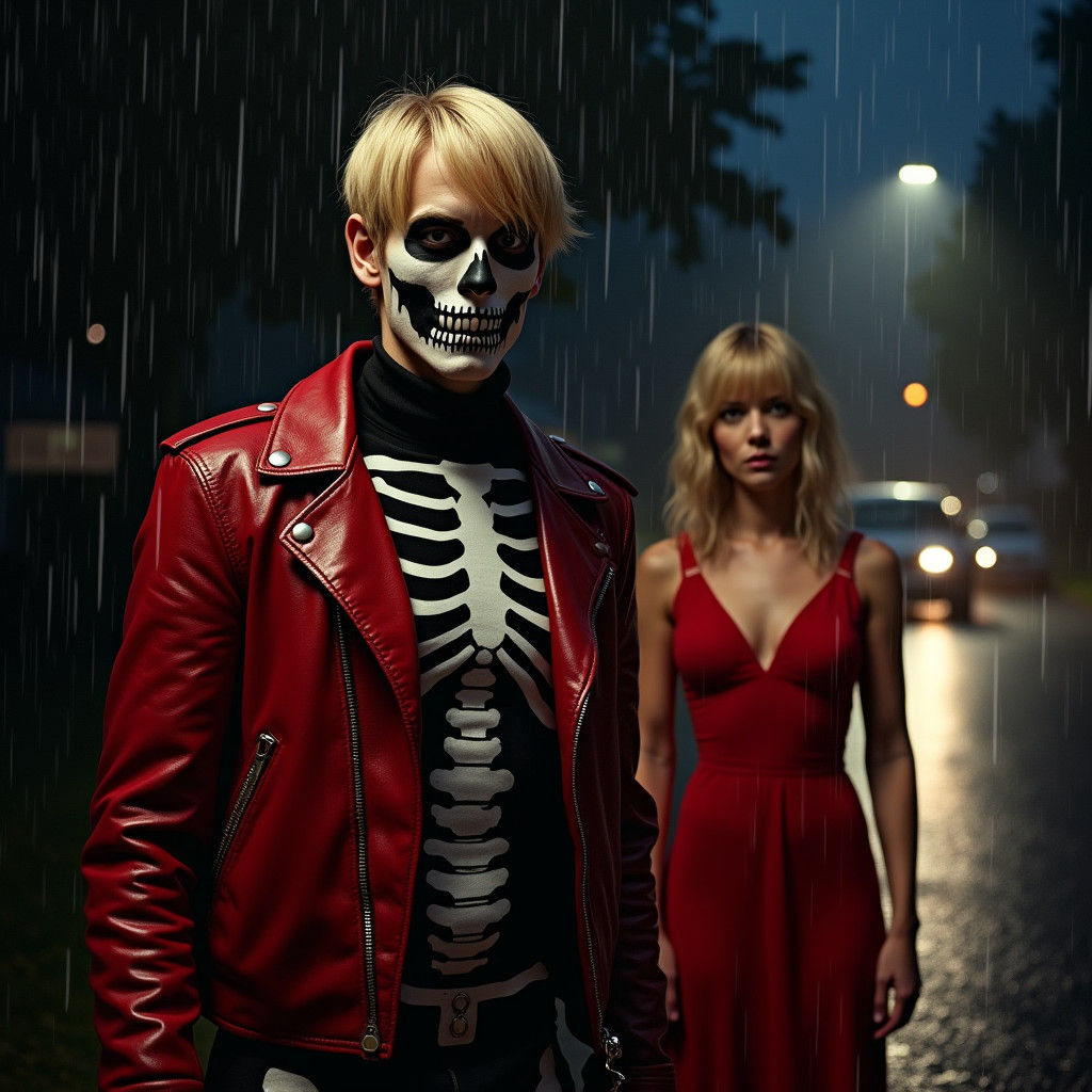 Photorealistic Karate Kid-Inspired Portrayal with Skeleton-T...