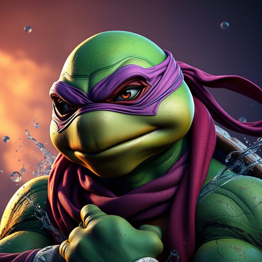 Donatello in Mystic Purple Armor