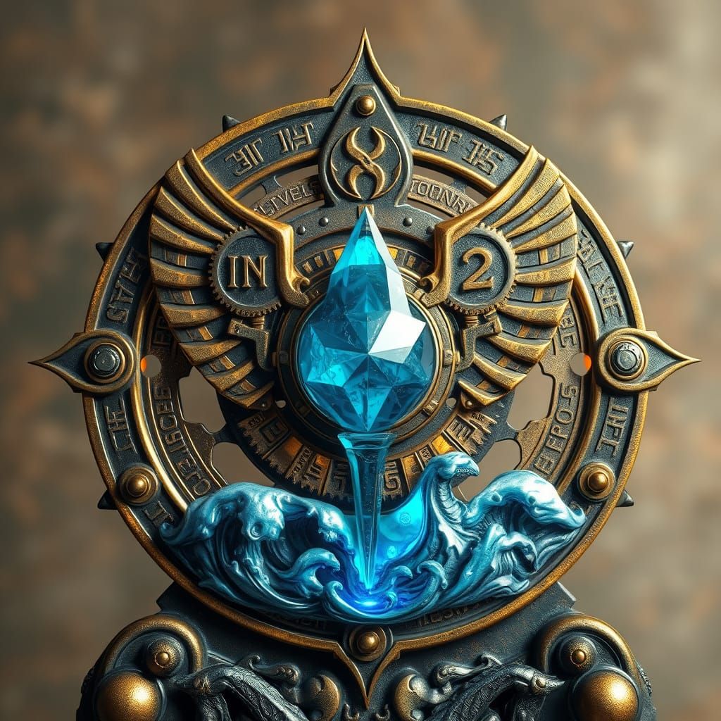 Sacred Steampunk Glyph of the Temple of Protos