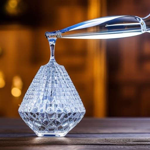 Crystal Goblet Shattering in Photorealistic Detail