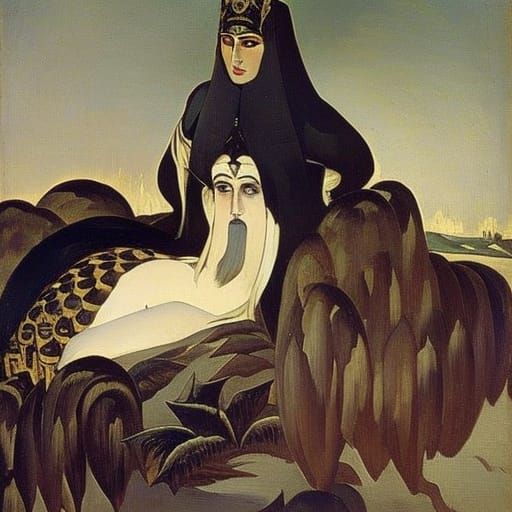 Vampire Lord in Coffin: Classical Art Style