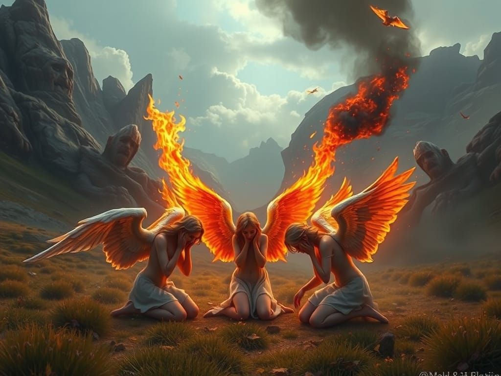 Angels in Despair Amidst Gluttonous Giants