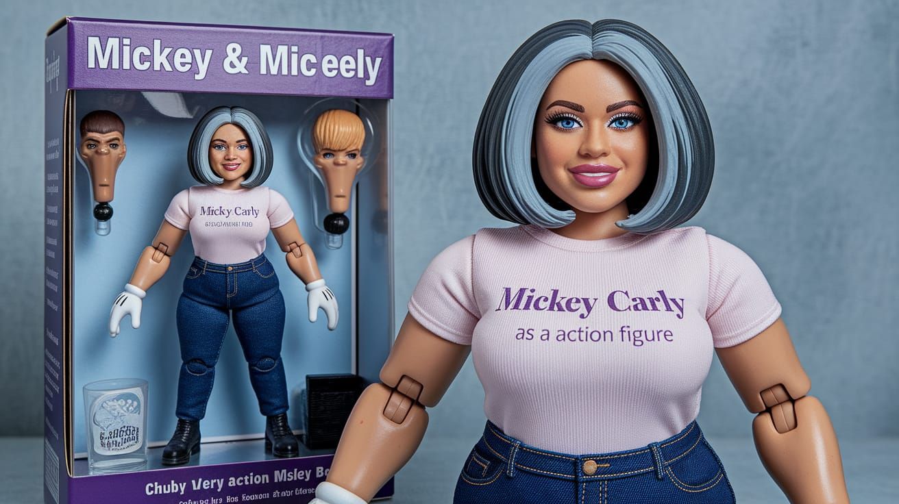 Ultra Realistic Female Action Figure on a Box