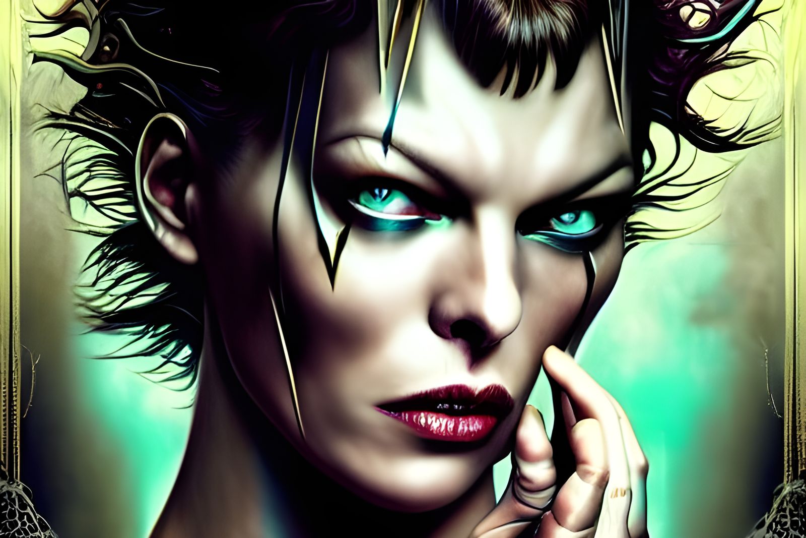 " Milla Jovovich  and David Bowie's love child