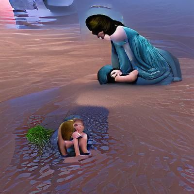 Heartbreaking Image of a Mother's Grief