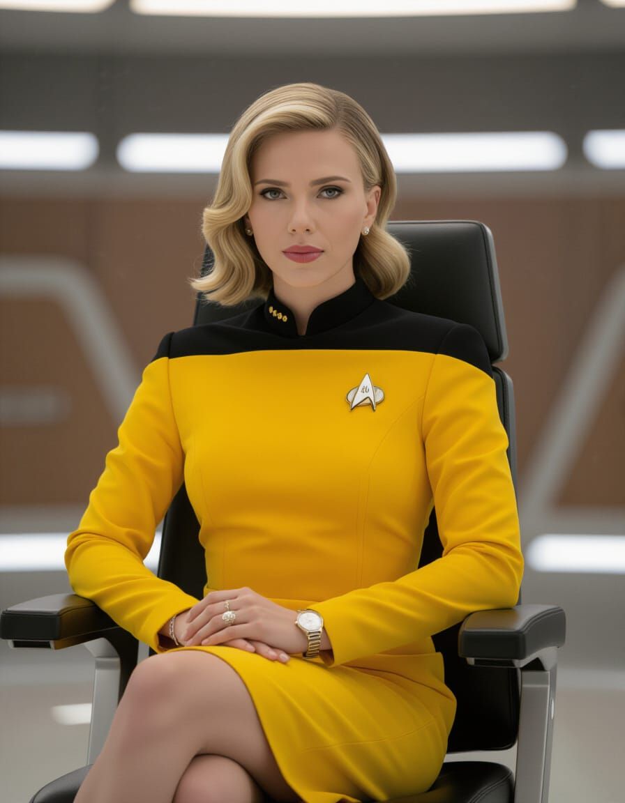 Star Trek Officer: Scarlett Johansson in Command