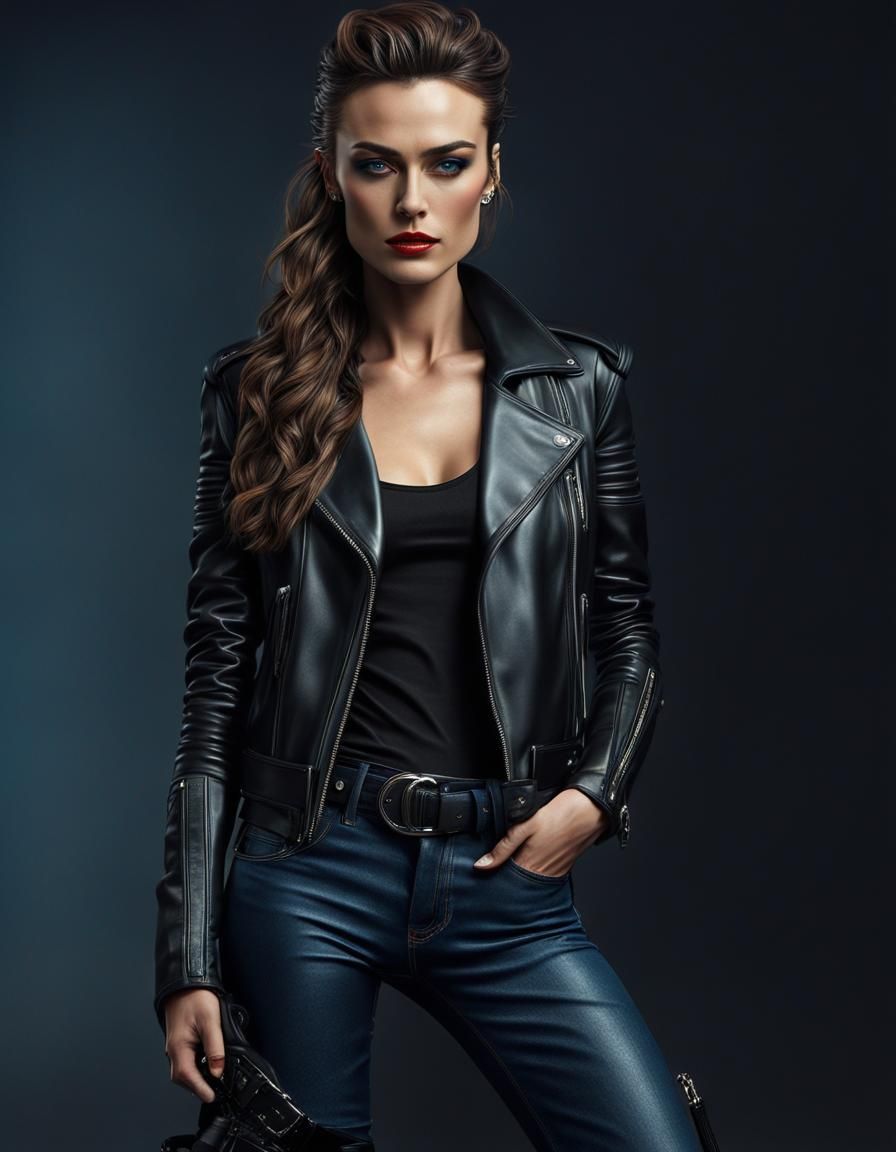 Cyberpunk Rockstar Model in London