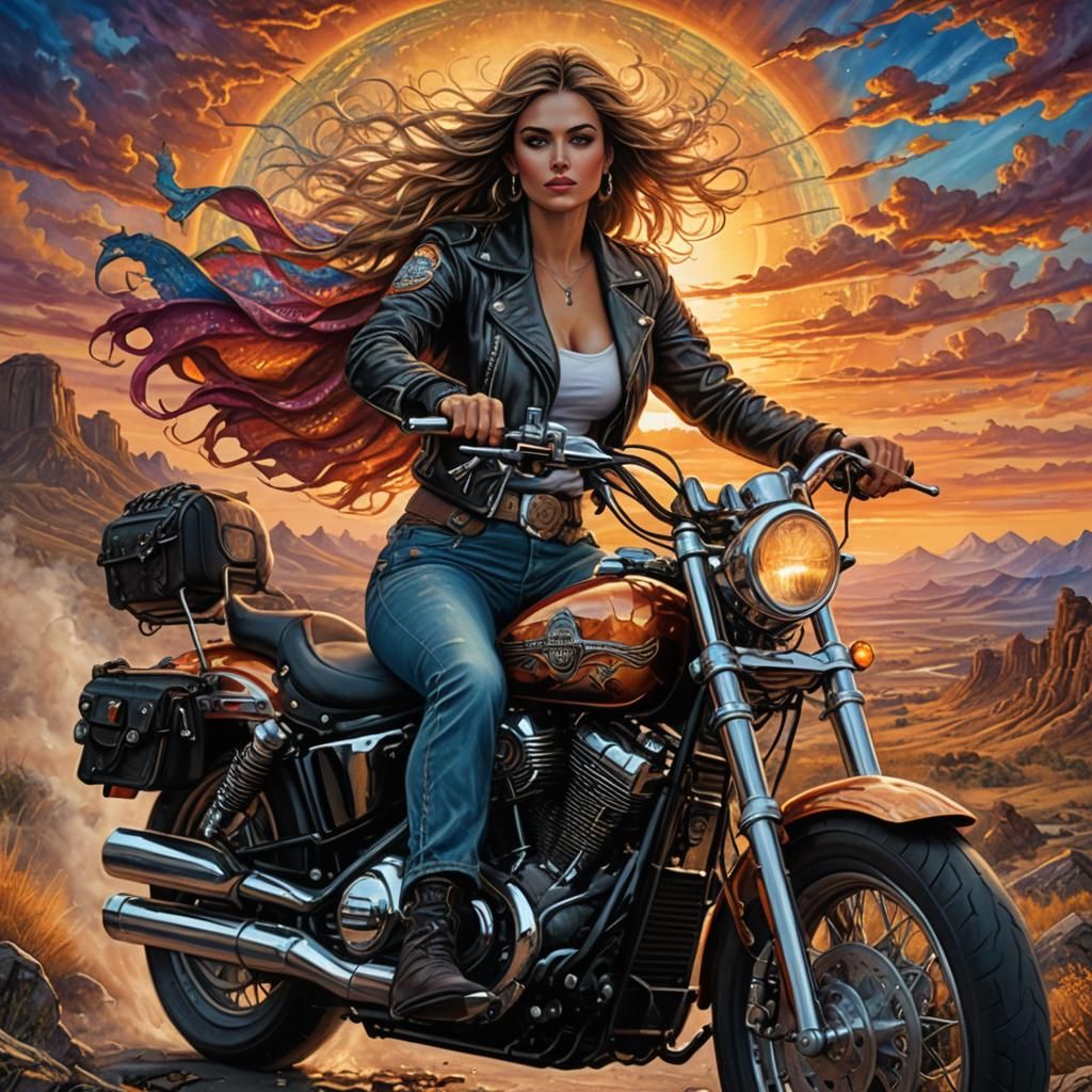 Motorbike Girl 1