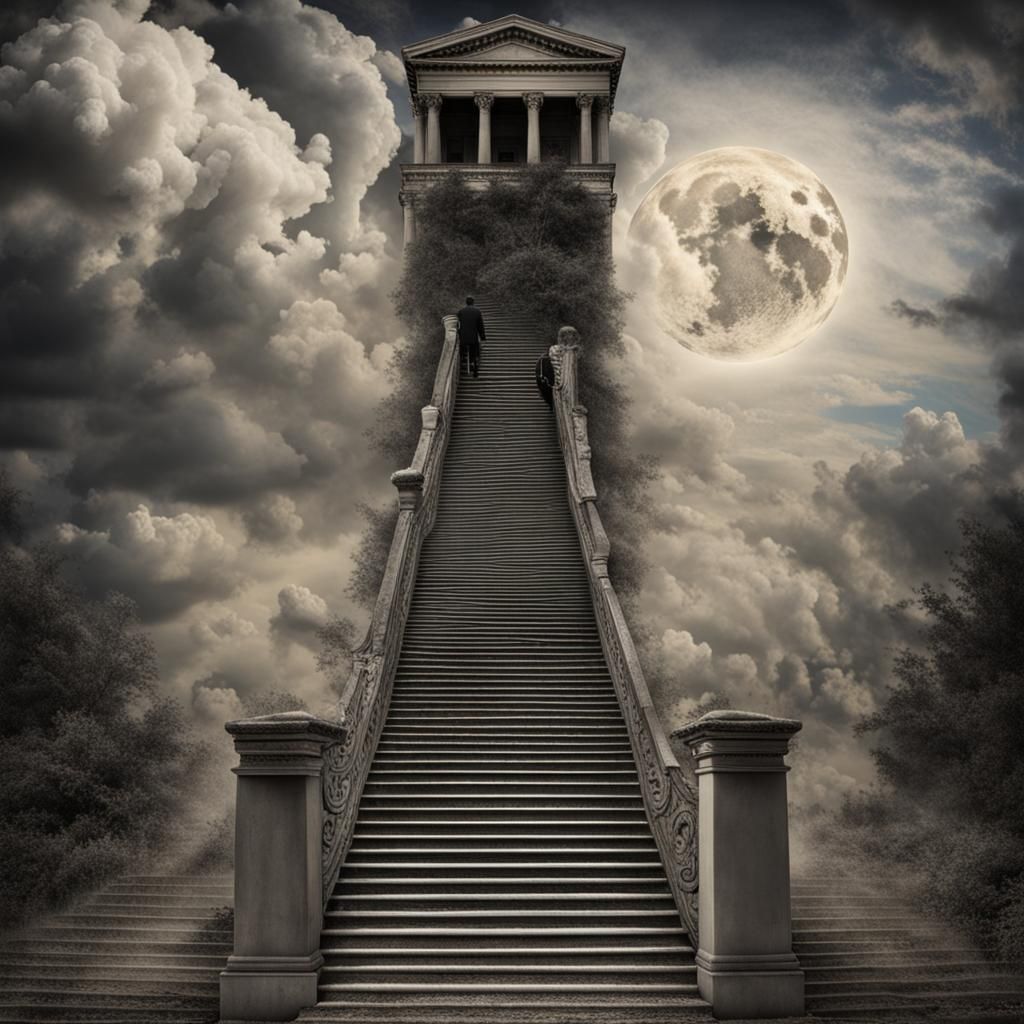 Stairway Connecting Life and Death