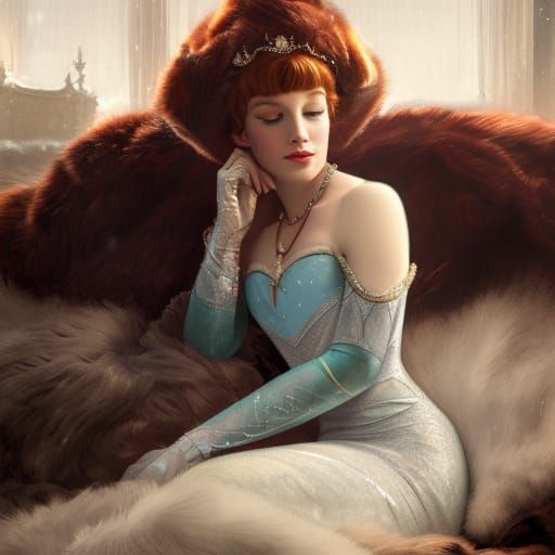Queen Anna in Winter: A Frozen Portrait
